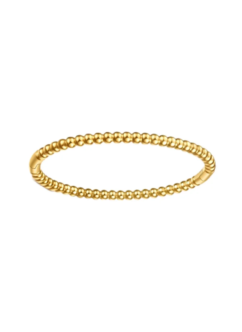 Bracelet mono gold w/round details GILTY