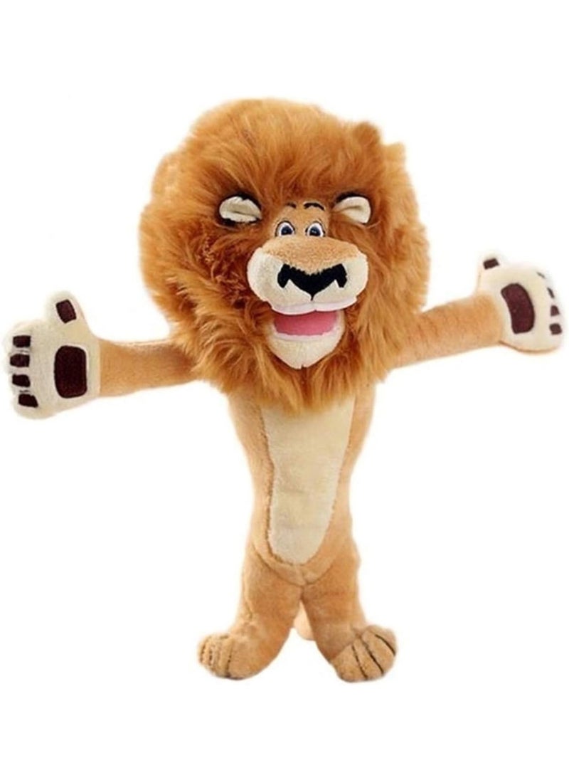 Generic - 6 Madagascar Plush Toys Cartoon Lion Giraffe Penguin Zebra Hippopotamus Doll Gift Toys - Image 1