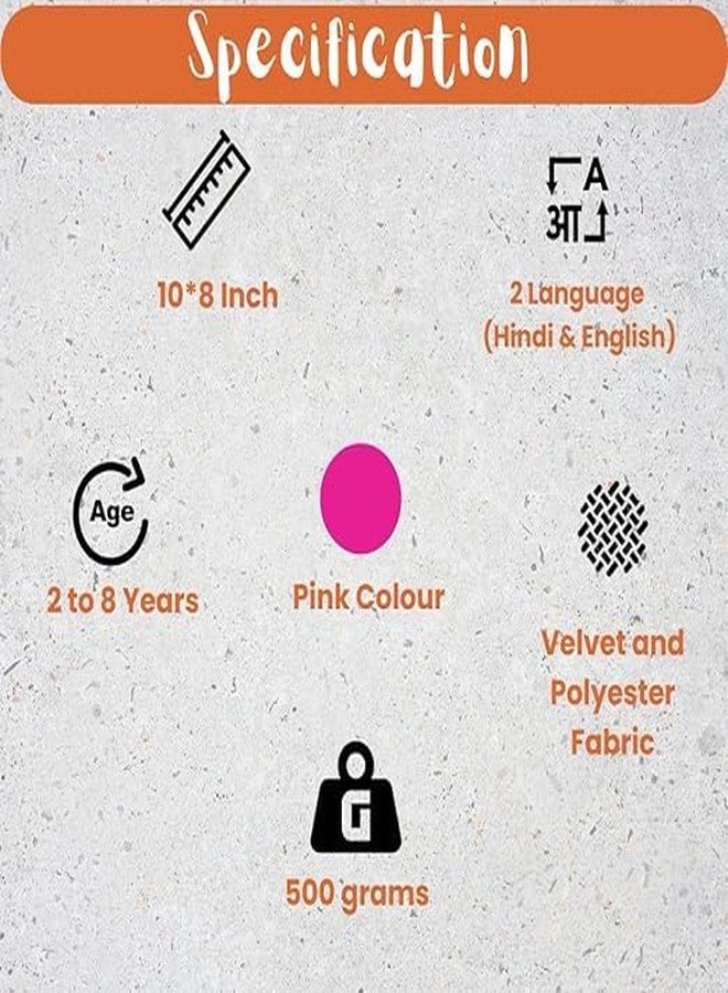 MITVIK Baby Digital Printed Cotton Educational Alphabet Learning Soft Pillow Cushion Book. Toys for Kids Girls and Boys Toddler (Pink) - Image 5