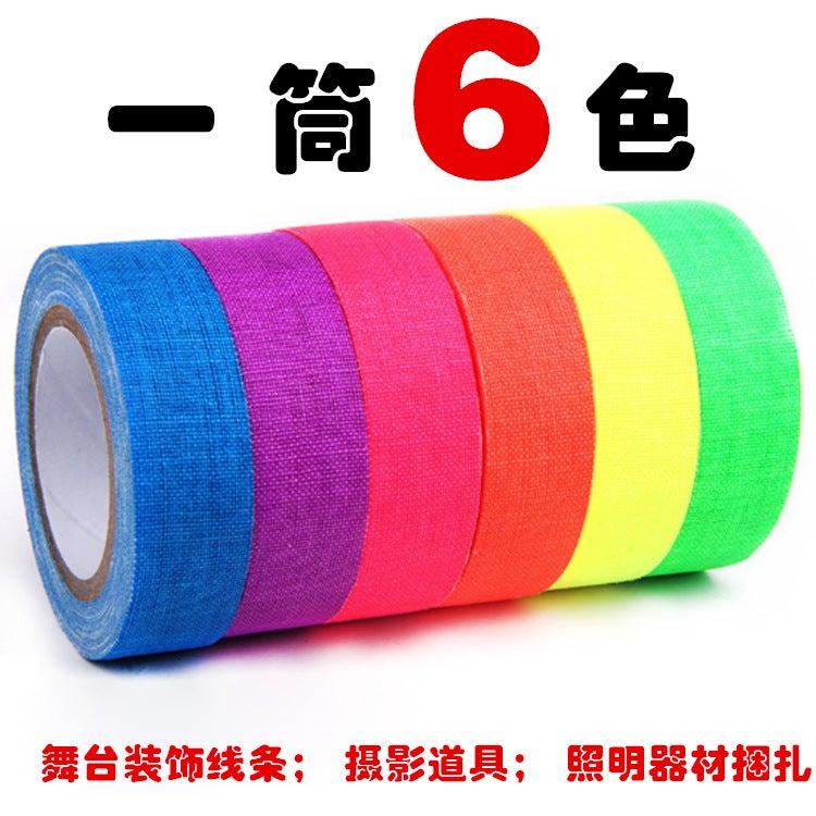Fluorescent Uv Cotton Tape Matte High Viscosity Luminous Purple Light Tape Film And Television Stage Magic Props Performance - Image 2