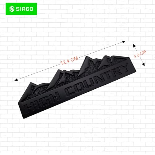 SIAGO SIA271 Premium High Country Metal Car Sticker - Durable & Stylish Auto Emblem for Vehicles - Customizable Designs - Easy Installation - Weather-Resistant & Long-Lasting - Image 2