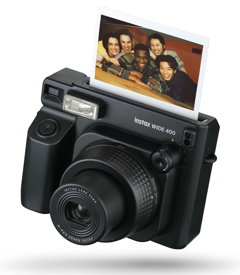 FUJIFILM instax WIDE 400 instant film camera, Automatic exposure and flash control, uses our largest film format which is sold separately. Item colour midnight black - Image 1