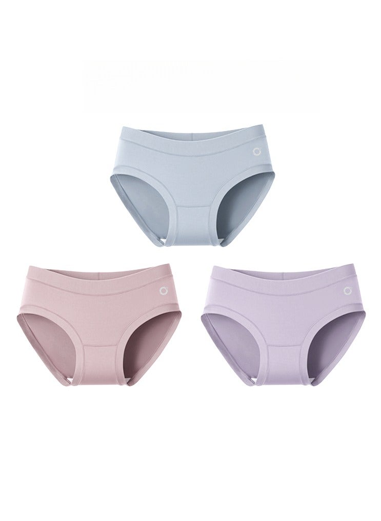 3 Packs of Underwear Women, Super Stretch One Size Coverage Full Size Briefs, Soft and Breathable Low Waist Seamless Ladies Panties for Woman's Period, Pregnant and Postpartum - Image 1