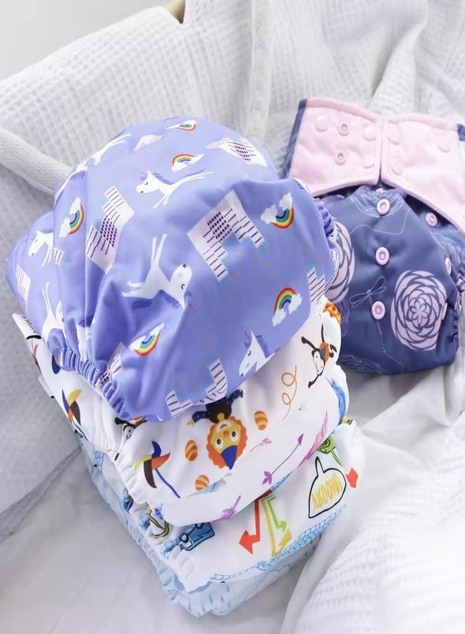N M Z Baby Diaper,Adjustable Washable cotton baby diaper,Washable and Reusable Cloth Diaper for babies 0-3 Years,Cotton Baby Diaper With Insert Pads (1Pc)(Multi Colour) - Image 2