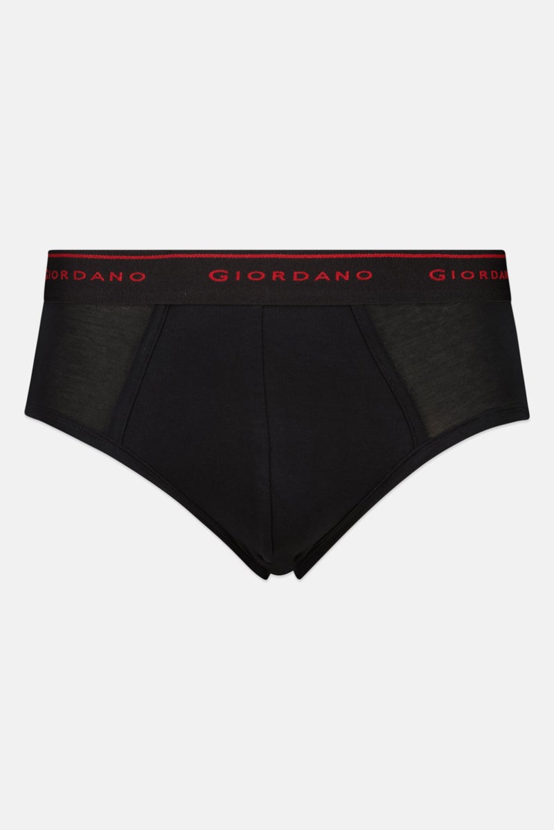 GIORDANO Men 2 Pieces Brand Logo Brief, Multicolor - Image 5