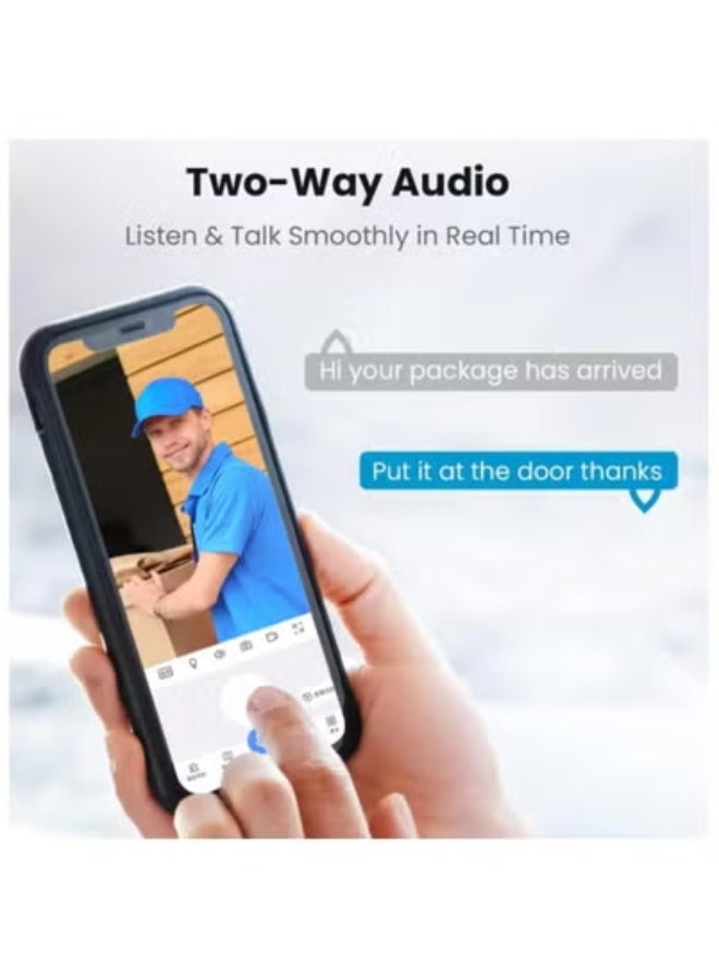 JAJEEK VC13-4G PRO Solar Security Camera – 8MP/6MP HD Wireless Outdoor 4G CCTV with AI Motion Detection, Color Night Vision, 2-Way Audio, SIM Card Support, Waterproof, Solar Powered, App Control for Home & Farm - Image 2