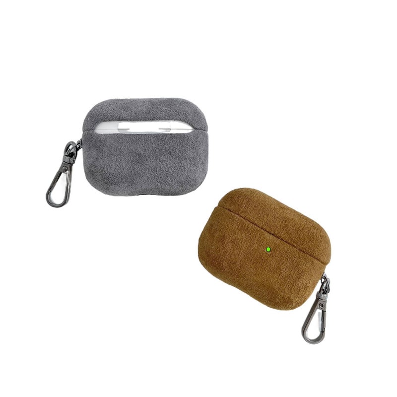 Leather Case Compatible with AirPods Pro AirPods 4 AirPods 3 AirPods 1 2 with Hard Shell in Yellow - Image 3