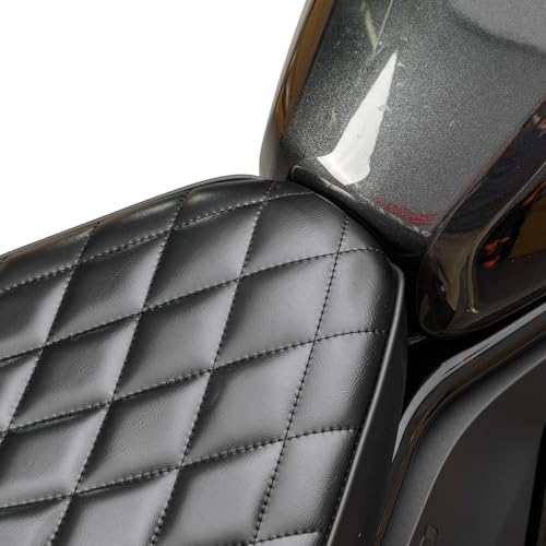 Lorababer Motorcycle Complete Seat Cushion Pad Cover Fit for Rebel CMX 1100 CMX1100 2021 2022 2023 2024 2025 Passenger Driver One-Piece Pillion Pressure Relief, Gloss Black - Image 5