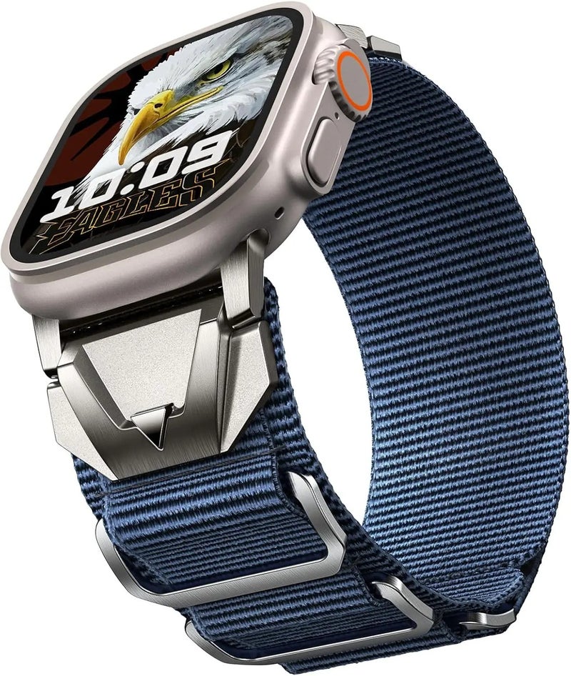 Bluejw Nylon Sport Loop Watch Band for iWatch Ultra 2 Series 9/8/7/6/5/4/3/2/1/SE - Replaceable Watch Strap for Apple Watch - Image 1