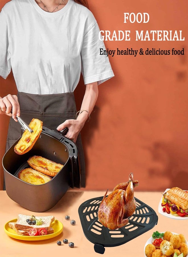 GSZN صينية شواء GSZN سعة 7 كوارت لقلايات جورميا الهوائية GAF716، صينية شواء مطورة للقلايات الهوائية، رف شبكي لقلي الطعام المقرمش لقلايات جورميا الهوائية سعة 7 كوارت، غير لاصقة، آمنة للغسل في غسالة الأطباق - Image 3