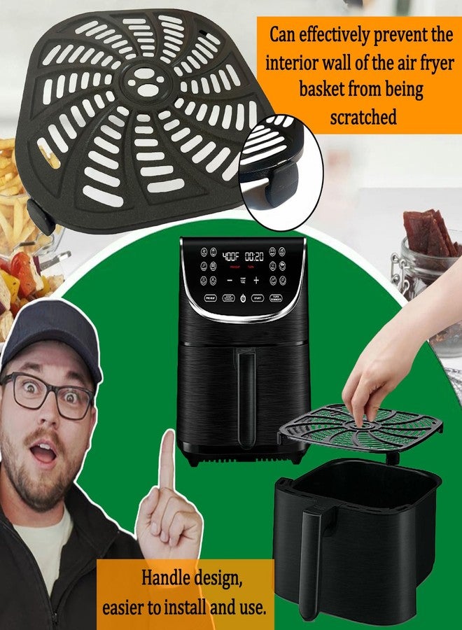 GSZN صينية شواء GSZN سعة 7 كوارت لقلايات جورميا الهوائية GAF716، صينية شواء مطورة للقلايات الهوائية، رف شبكي لقلي الطعام المقرمش لقلايات جورميا الهوائية سعة 7 كوارت، غير لاصقة، آمنة للغسل في غسالة الأطباق - Image 5