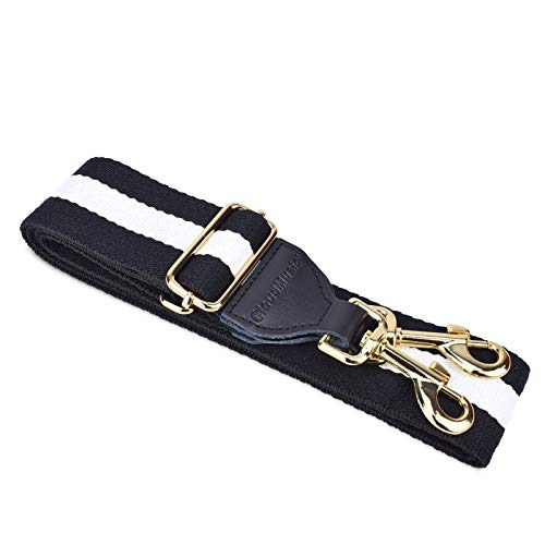 CLOUDMUSIC Handbag Strap Replacement Crossbody Strap Purse Strap For Women Girls (Black and White) - Image 4