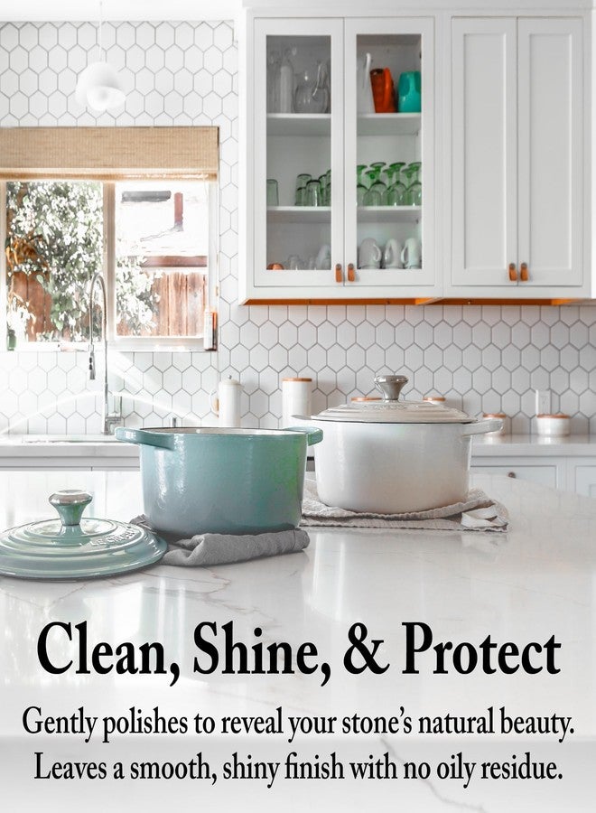 Goddard's Granite & Marble Polish - Clean and Shine Countertops, Tile, and Stone with Carnauba Wax - Water Stain Protection, 8oz - Image 3