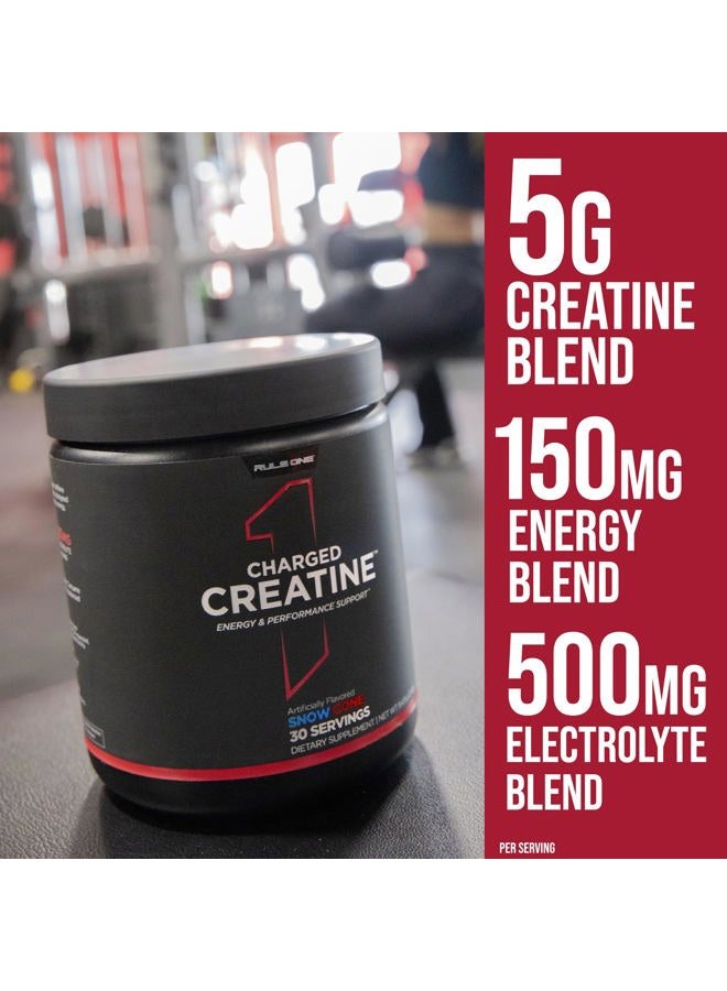 RULE 1 Rule1 1 Charged Creatine for energy and Performance Support | Snow Cone | Dietary Supplement | 30 Serving | 240g - Image 2
