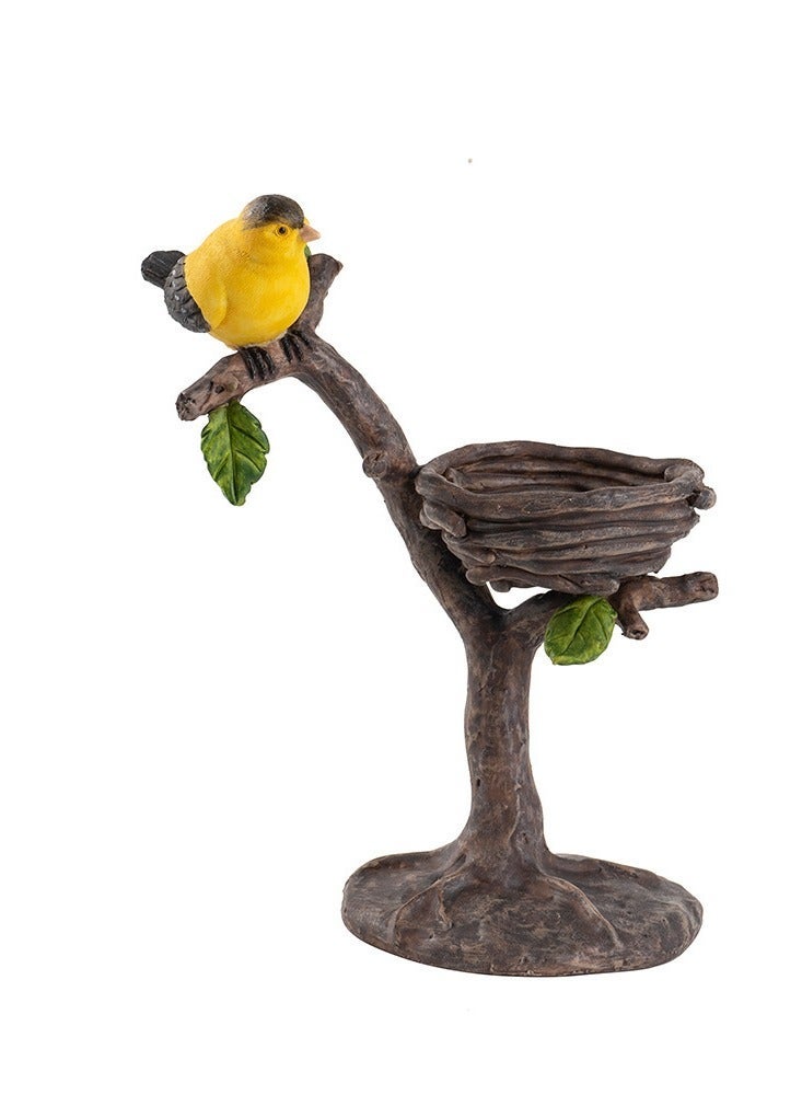 general Vintage Bird Nest Candle Holder Rustic Style Decorative Candlestick for Living Room Desktop Table Home Decoration - Image 4