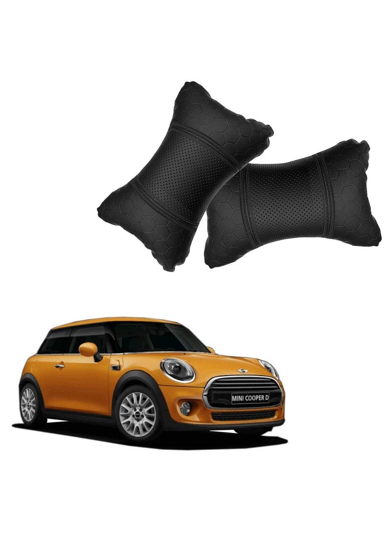 Adroitz Adroitz Black Universal Neck Rest Pillow Faux Leather Material in Football Design for All Cars_1585  - Image 1