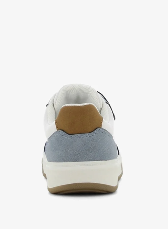 SJ Boy's Textured Sneakers with Hook and Loop Closure