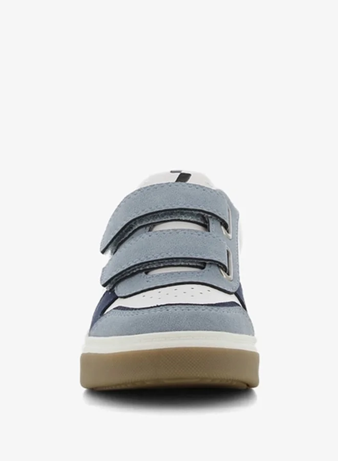 SJ Boy's Textured Sneakers with Hook and Loop Closure