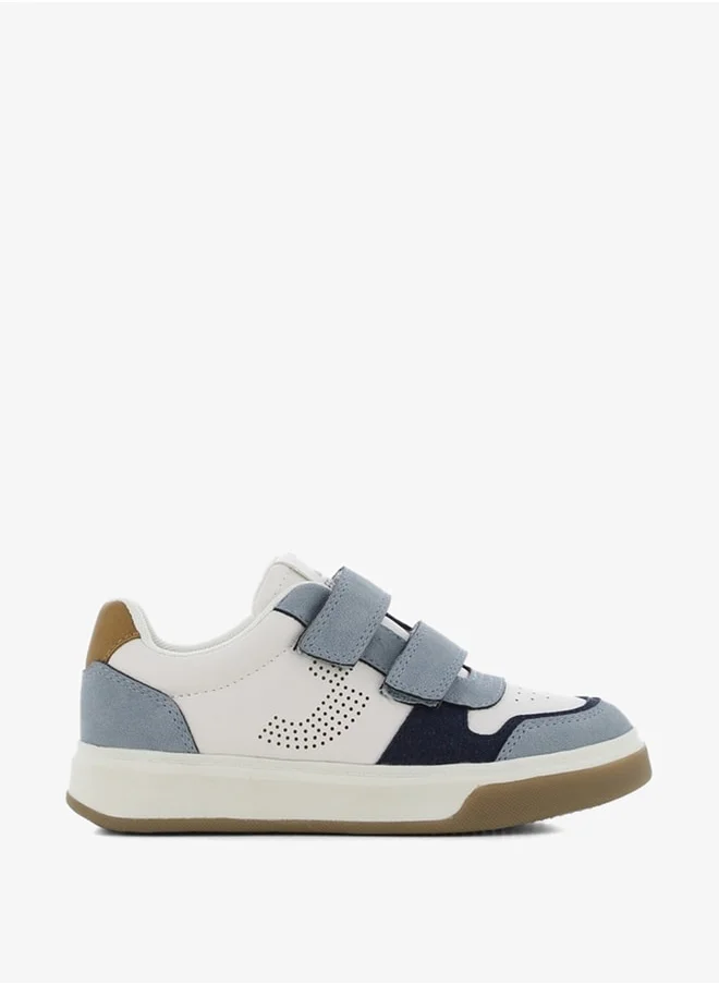 اس جي Boy's Textured Sneakers with Hook and Loop Closure