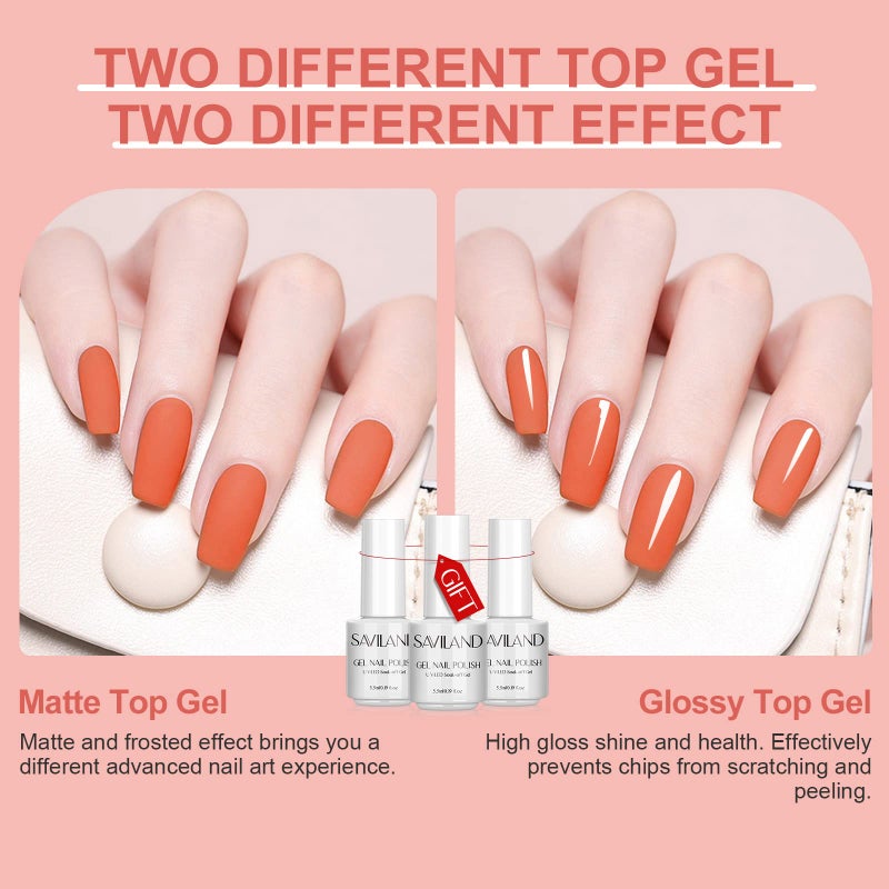 SAVILAND Gel Nail Polish Kit, 30 Colors Pastel Gel Polish Set with Base & Glossy Matte Top Gel Manicure Nail Art Starter Set for Salon Home, Gifts for Women - Image 5
