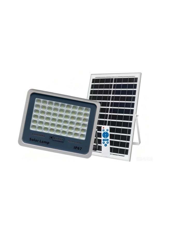 10000mAH Solar Flood Light, IP67 Waterproof Solar Powered Outdoor Light with Remote Control, 5M Extension Cable, Adjustable Brightness, Auto On/Off, for Garden Yard Patio Wall - Image 1