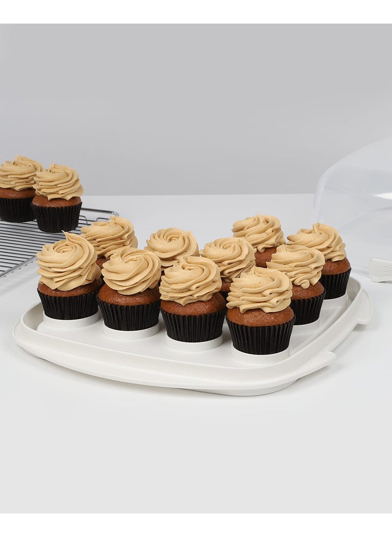 sistema - Sistema BAKE  8.8L Cake Carrier & Cupcake Box , Reversible Base, Keeps Baked Goods Fresh , Made In New Zealand - Image 1