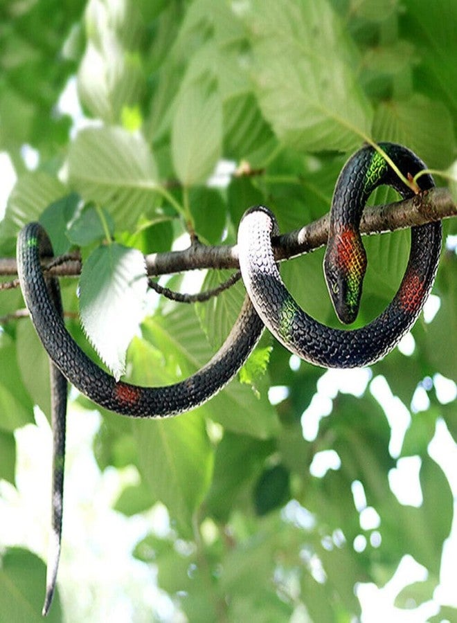 Munmoll Realistic Cobra Snake Prank Toy for Kids (Multi Color 28 -inch)Pack of 4 - Image 3