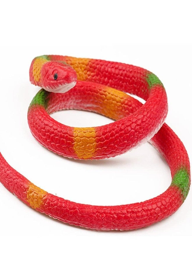 Munmoll Realistic Cobra Snake Prank Toy for Kids (Multi Color 28 -inch)Pack of 4 - Image 5