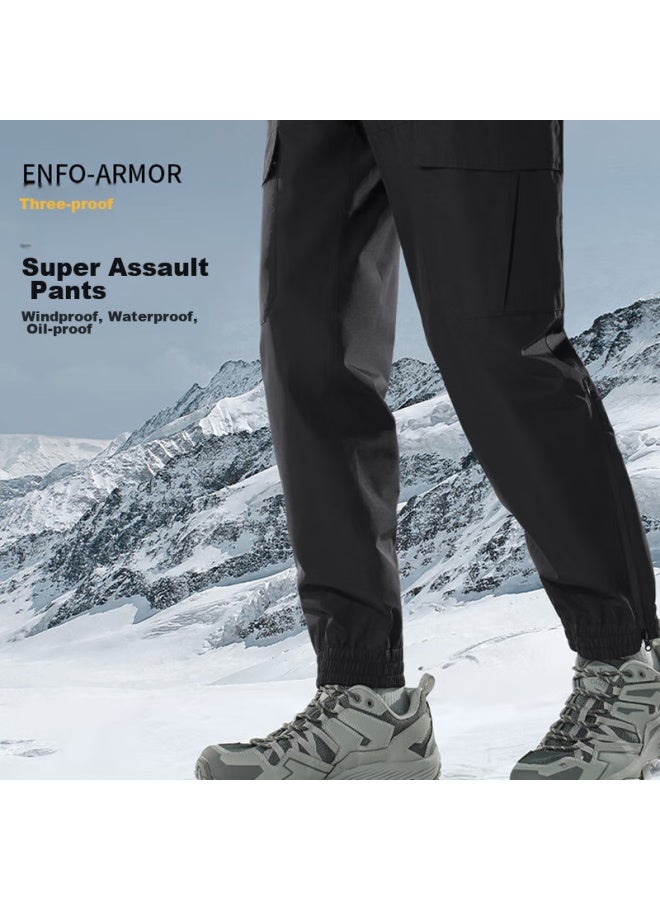 camel Camel Men's Hiking Pants, Waterproof And Windproof, Casual Outdoor Mountaineering And Skiing Trousers, Cargo Pants, Long Pants, A13ca49047  - Image 1