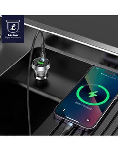 Liston Fast Car Charger Hight Quality 2 PD Port And 1 Port USB QC 3.0 Fast Charger And Safe  - Image 3