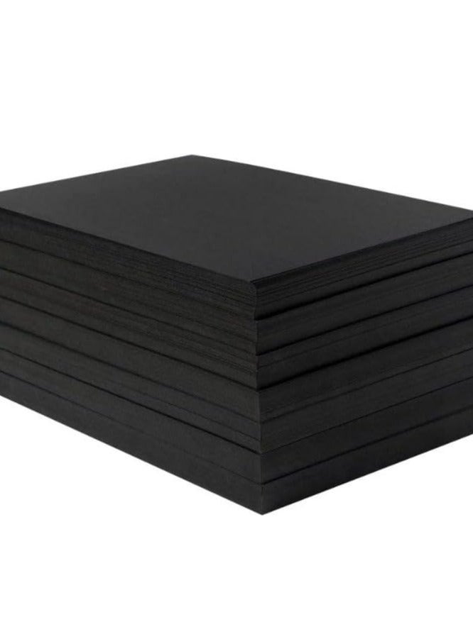 Terabyte ورق A4 أسود 300 جرام لكل متر مربع، 20 ورقة سميكة من الورق الأسود الداكن للسبورة، سجل القصاصات، التهنئة، الدعوات، البطاقات البريدية، بطاقات الفهرس، وبطاقات الملاحظات. - Image 2