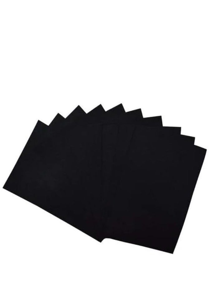 Terabyte ورق A4 أسود 300 جرام لكل متر مربع، 20 ورقة سميكة من الورق الأسود الداكن للسبورة، سجل القصاصات، التهنئة، الدعوات، البطاقات البريدية، بطاقات الفهرس، وبطاقات الملاحظات. - Image 3