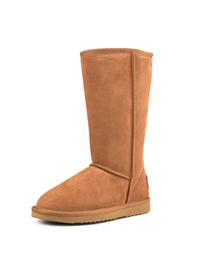 AUSLAND Women's Boots Winter Tall Boot Snow Boots for women Waterproof 6.5US Chestnut 5115 37EU - Image 1