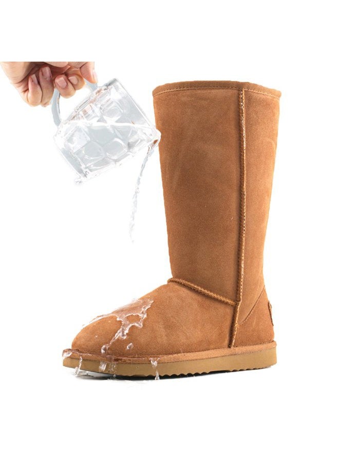 AUSLAND Women's Boots Winter Tall Boot Snow Boots for women Waterproof 6.5US Chestnut 5115 37EU - Image 2
