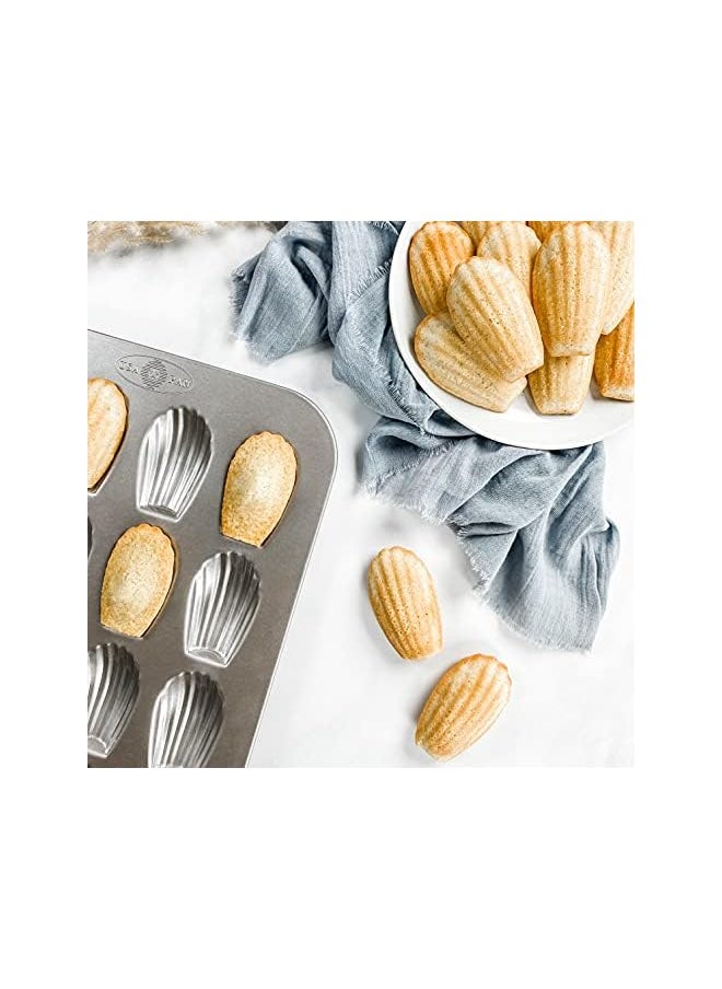 Pan Bakeware Madeleine, Warp Resistant Nonstick Baking Pan, Made In The From Aluminized Steel, 16-Well, Silver - pzsku/Z461829A93A378A312CF0Z/45/_/1691728747/4ffac36e-6207-47ef-aa25-0057b39f8b81