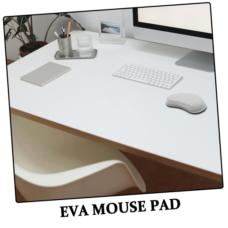 Ergonomic Mouse Pad With Soft Gel Wrist Support For Keyboard And Laptop Desk Grey - Image 4