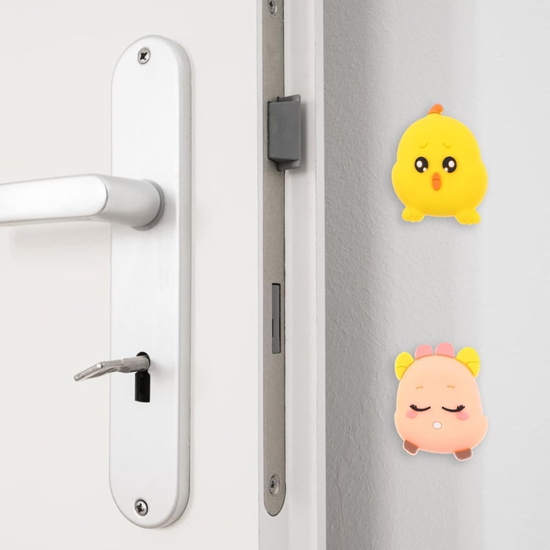 klarako 4pcs Silicone Crash pad Table Protector Baby Proof Corner Guard Corner Bumpers for Furniture Corner Protectors for Baby Furniture Corner Bumpers Silica Gel Child Wall pad Cartoon - Image 2