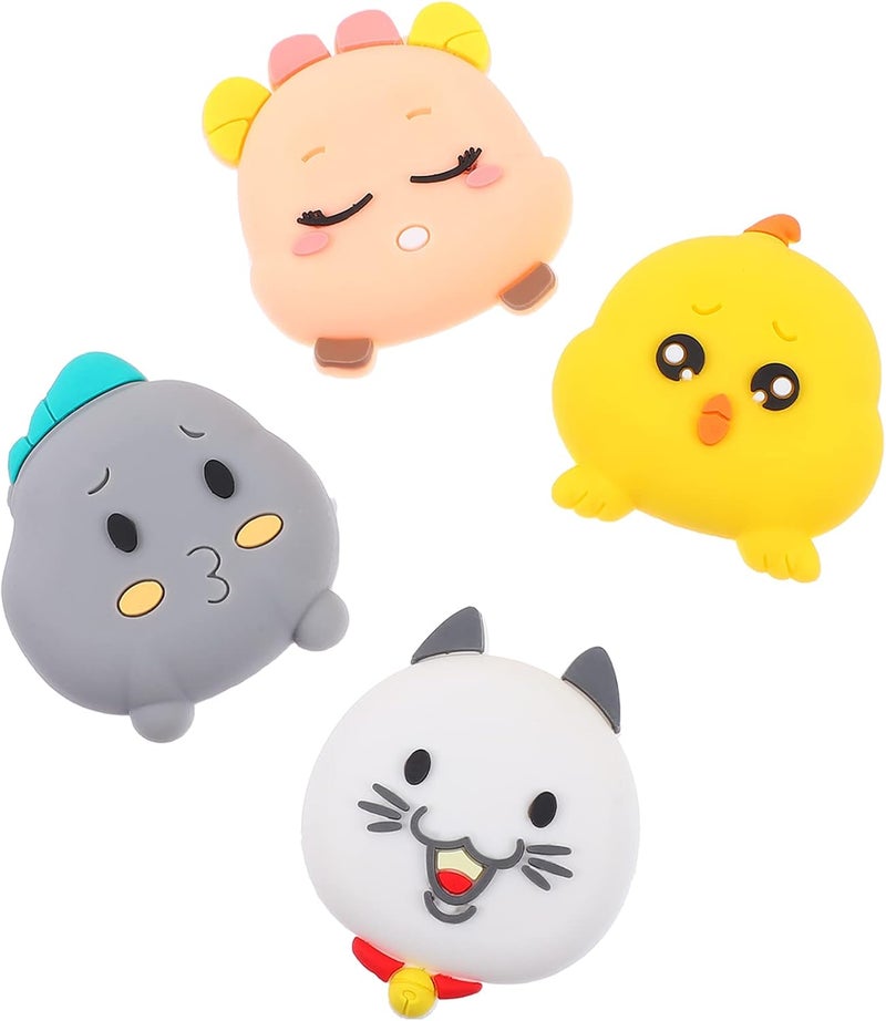 klarako 4pcs Silicone Crash pad Table Protector Baby Proof Corner Guard Corner Bumpers for Furniture Corner Protectors for Baby Furniture Corner Bumpers Silica Gel Child Wall pad Cartoon - Image 1