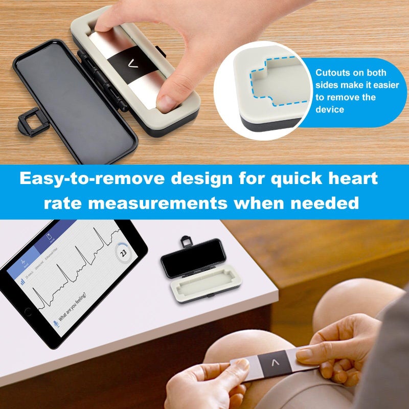 iGuerburn حافظة صلبة iGuerburn فقط لـ KardiaMobile 6L / 6L Max، حافظة EKG شخصية بـ 6 قنوات، آمنة للحمل وتوفر حماية قوية - Image 4