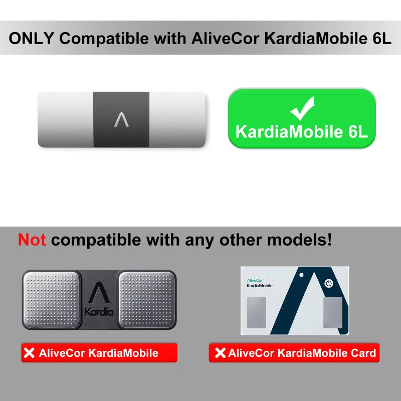 iGuerburn حافظة صلبة iGuerburn فقط لـ KardiaMobile 6L / 6L Max، حافظة EKG شخصية بـ 6 قنوات، آمنة للحمل وتوفر حماية قوية - Image 2