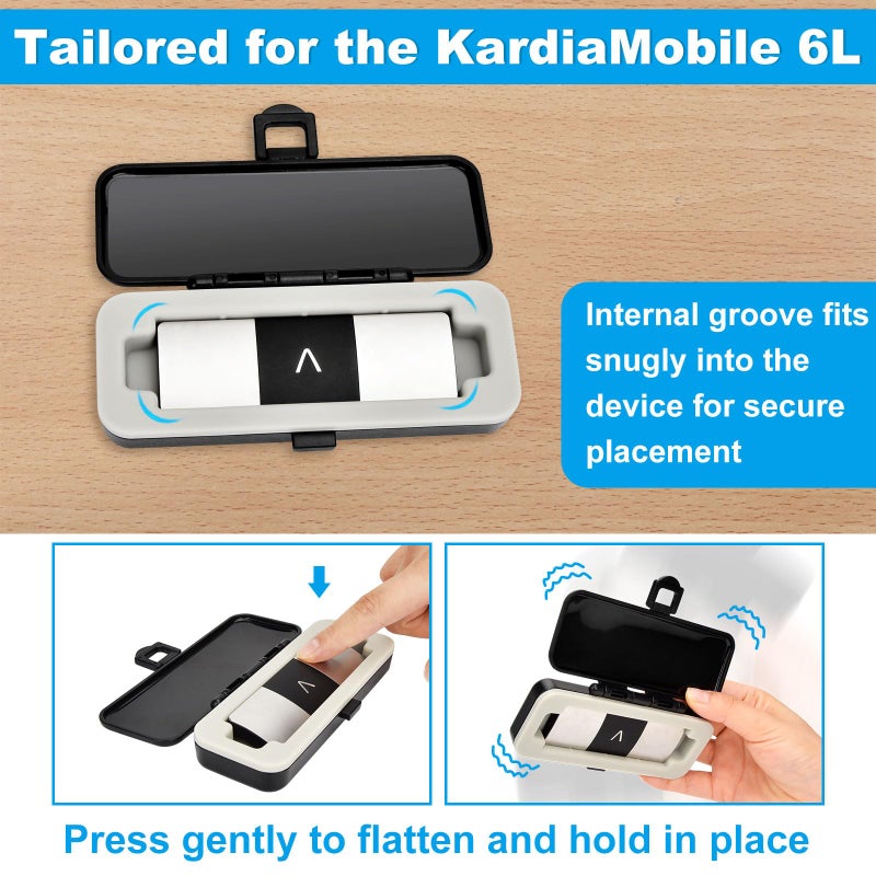 iGuerburn حافظة صلبة iGuerburn فقط لـ KardiaMobile 6L / 6L Max، حافظة EKG شخصية بـ 6 قنوات، آمنة للحمل وتوفر حماية قوية - Image 3