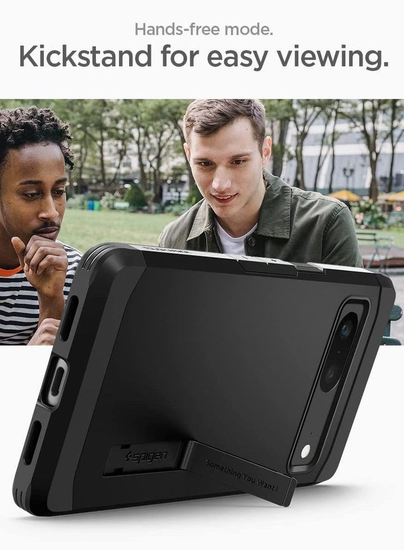 Spigen Tough Armor Google Pixel 7 Case Cover with Extreme Impact Foam - Black - Image 2