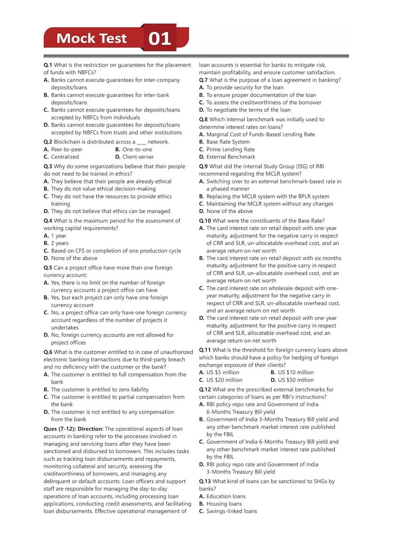 Principles and Practices of Banking - JAIIB Exam 2024 (Paper 2) - 15 Full Length Mock Tests (1500 Solved MCQs) with Free Access to Online Tests  - Image 3