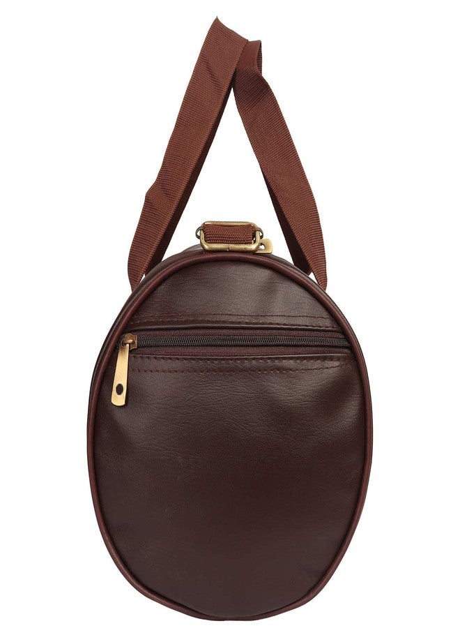 Raisons ® Men's and Women's Polyester Durable Sports Gym Travel Duffel Bag with Shoulder Strap (Dark Brown) - Image 5