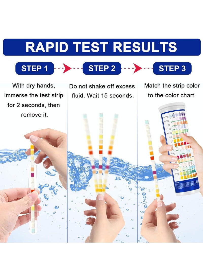 SIKOT - Drinking Water Test Kit Quick and Accurate Hard Water Test Kit for Home Tap Well and Pool 20 in 1 Water Testing Kits for Drinking Water Strips with Lead Test Kit - Image 1