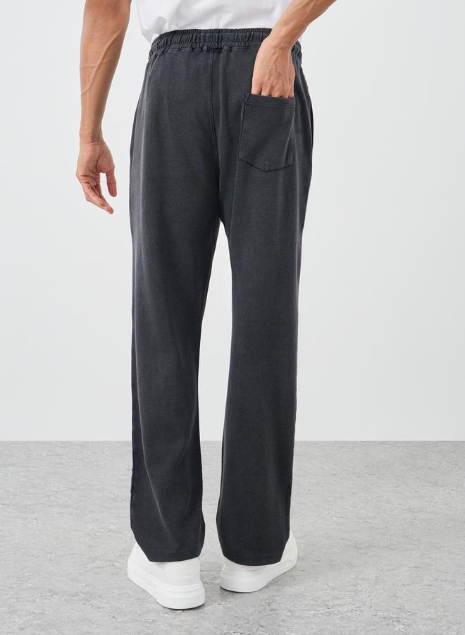 Styli Styli Badge Detail Oversize Joggers with Drawstring  - Image 5