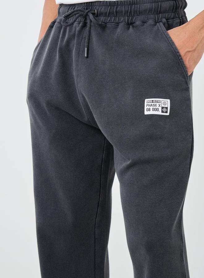 Styli Styli Badge Detail Oversize Joggers with Drawstring  - Image 4