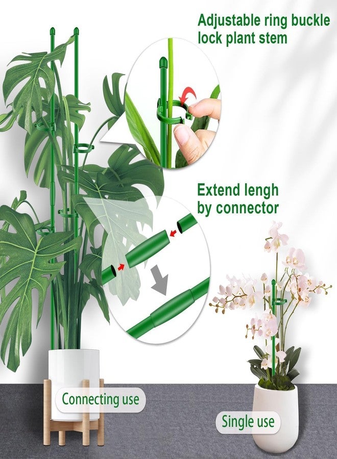SupKing Plant Stakes 15 inch 10Pcs with Clips Extendable Orchid Stick - Image 4