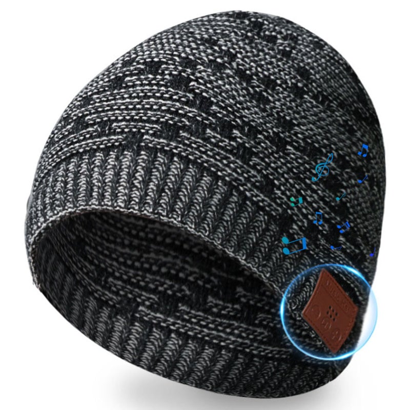 Bluetooth Beanie Man's Gift - Women Boys Girls Teenagers Children Teenager's Gift V5.0 Bluetooth Winter Hat Unique Cool Gadget Ideas with Headphones and Speakers - Image 1