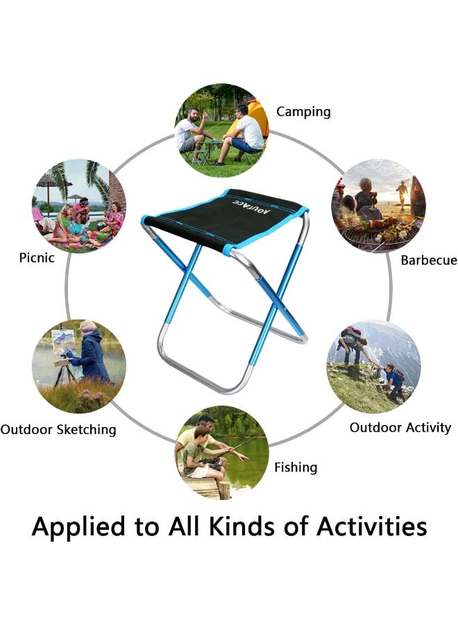 AOUTACC Camping Stool, Portable Folding Stool for Outdoor Travel Walking Hiking Fishing Garden Golf Beach, Foldable Camping Seat with Carry Bag - Image 3